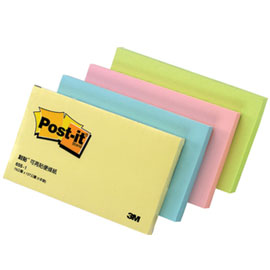 【3M】655-4A 可再貼便條紙系列 粉綠/本