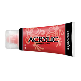 【雄獅】NAC-75 透明壓克力水彩全系列-75ml 紅色/瓶