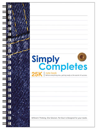 博崴 AO3005 Simply 25K透明PP膠圈筆記 -6本入 / 包