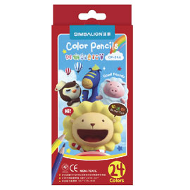 【雄獅】CP-24A 六角色鉛筆紙盒裝24色/組