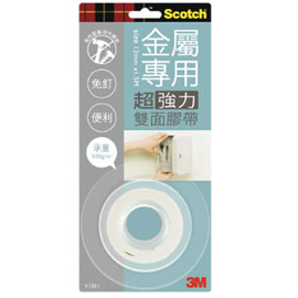 【3M】V1201 Scotch 金屬專用 超強力雙面膠帶/個