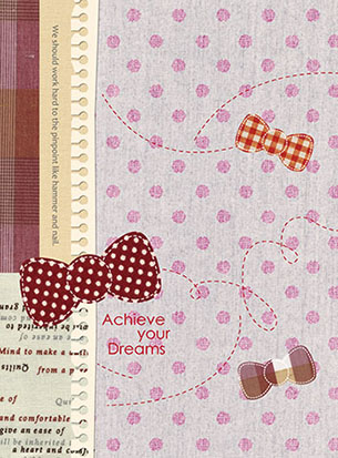 博崴 AF1046 16K平裝筆記(蝴蝶結) -10本入 / 包