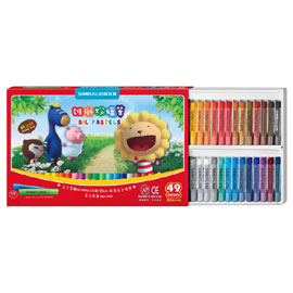 【雄獅】OP-50A 粉蠟筆49色50支/組