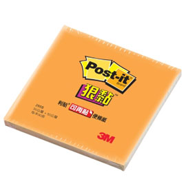 {振昌文具}【3M】255S-4 利貼 狠黏 迷你便條紙系列 橘 /本