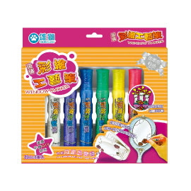 【雄獅】WDM-62 玻璃彩繪工藝筆 金蔥6色/組