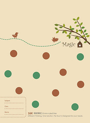 博崴 AF1066 16K平裝筆記(圓點) -10本入 / 包