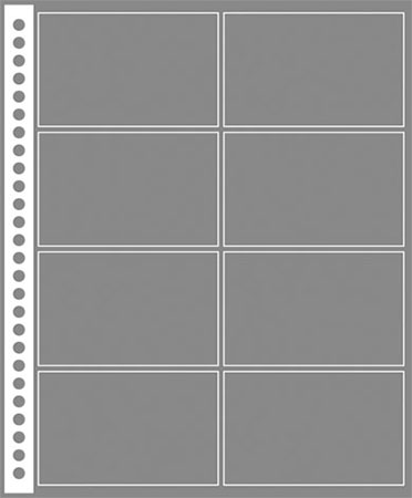 博崴 AO2085 B5 26孔8格名片內頁(6張) -12包入 / 袋