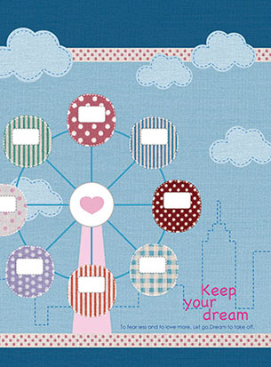 缺貨中 博崴 AF1045 16K平裝筆記(摩天輪) -10本入 / 包