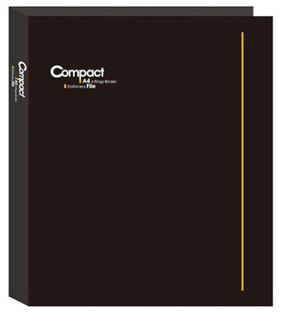 博崴 AO2073 COMPACT A4 4孔夾-黑 / 個