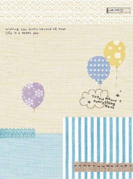 博崴 AF1038 Be happy 16K平裝筆記(卡帶) -10本入 / 包