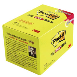 【3M】654L 可再貼便條紙系列環保經濟包 黃/盒 