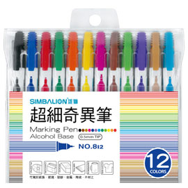 【雄獅】 812 奇異筆 12色組/組