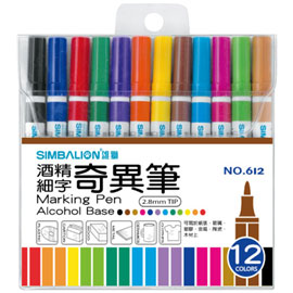【雄獅】612 奇異筆 12色組/組