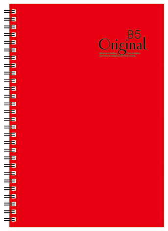 博崴 AD3105 18K原色膠圈筆記-紅(178*258) -3本入 / 包