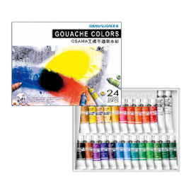 【雄獅】GC-24 王樣不透明水彩24色/組