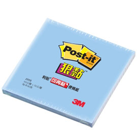 {振昌文具}【3M】255S-2 利貼 狠黏 迷你便條紙系列 藍 /本
