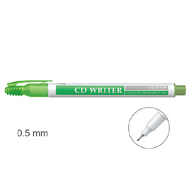 【雄獅】CD25 萬用光碟筆 0.5mm 黃綠色/支