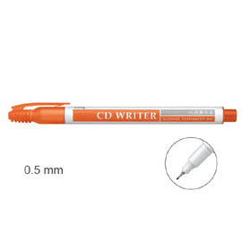 【雄獅】CD25 萬用光碟筆 0.5mm 橙色/支