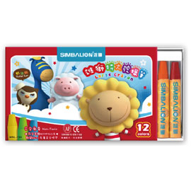 【雄獅】WNL-12A 特大號蠟筆12色/組