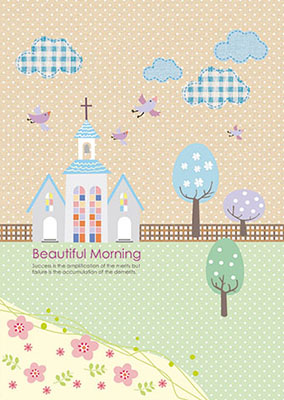 博崴 AF1624 25K平裝筆記-教堂早晨 -10本入 / 包