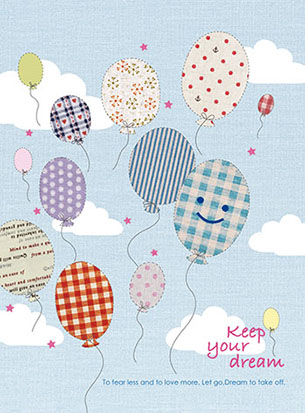 博崴 AF1063 16K平裝筆記(氣球) -10本入 / 包