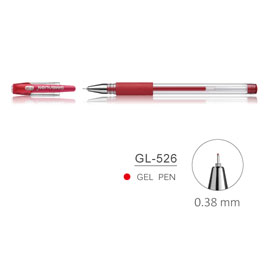 【雄獅】GL526 中性筆 紅色 12入/打