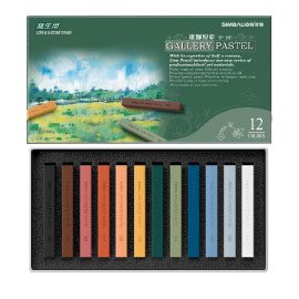 【雄獅】SP-12P 寫生用粉彩 12色/組