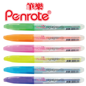 	{振昌文具}【筆樂PENROTE】(請先來電詢問存貨)PF0601 筆樂螢光筆 12支/盒