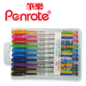 {振昌文具}【筆樂PENROTE】(請先來電詢問存貨)PC1264-10 Color秀中性筆 10支/組