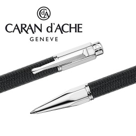 CARAN d'ACHE 瑞士卡達 VARIUS 維樂斯鎧甲原子筆(黑) / 支