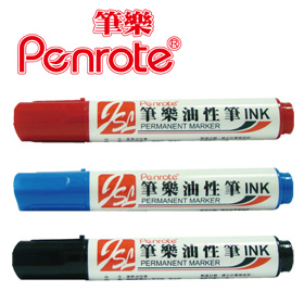 {振昌文具}【筆樂PENROTE】(請先來電詢問存貨)PE9828 PE9835 PE9842 筆樂油性筆 10支/盒