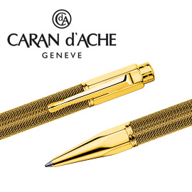 CARAN d'ACHE 瑞士卡達 VARIUS 維樂斯鎧甲原子筆(金) / 支