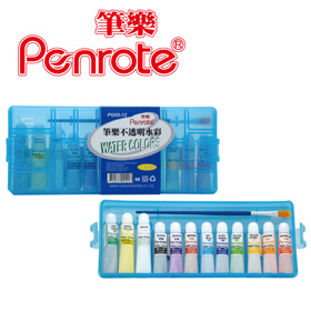 {振昌文具}【筆樂PENROTE】PG05-12 筆樂12色不透明水彩 /盒