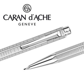 【請先來電洽詢庫存】CARAN d'ACHE 瑞士卡達 ECRIDOR 艾可朵都市麥紋自動鉛筆 0.7 (鈀金) / 支