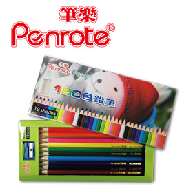 {振昌文具}【筆樂PENROTE】(請先來電詢問存貨)PG5187 筆樂 12色 色鉛筆 /盒