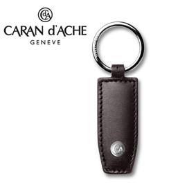 {振昌文具}【請先來電洽詢庫存】CARAN d'ACHE 瑞士卡達 CdA小牛皮鑰匙圈. 黑檀
