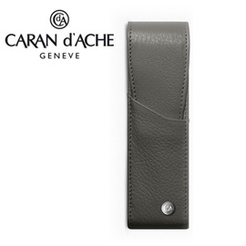 CARAN d'ACHE 瑞士卡達 LEMAN 利曼系列 小牛皮筆套. 灰(2)