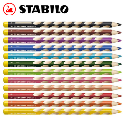 {振昌文具}【請先來電洽詢庫存】 德國天鵝 EASYcolors 人體工學色鉛筆(左手專用) - 6支入 / 包
