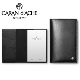 CARAN d'ACHE 瑞士卡達 CdA小牛皮口袋型記事本. 黑