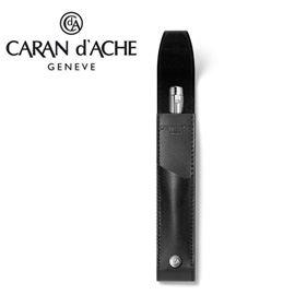 CARAN d'ACHE 瑞士卡達 CdA小牛皮筆套. 黑(1)