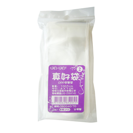 真好袋 OB0040-70 OPP自黏袋 4 x 7cm -100個入 / 包