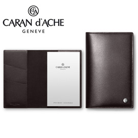 CARAN d'ACHE 瑞士卡達 CdA小牛皮口袋型記事本. 黑檀