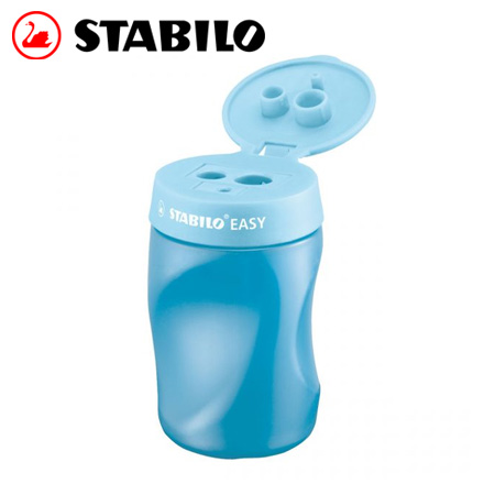 {振昌文具}【請先來電洽詢庫存】STABILO 德國天鵝 EASYsharpener 3 in 1 人體工學削筆器 (4501/2藍色-左手專用) / 個