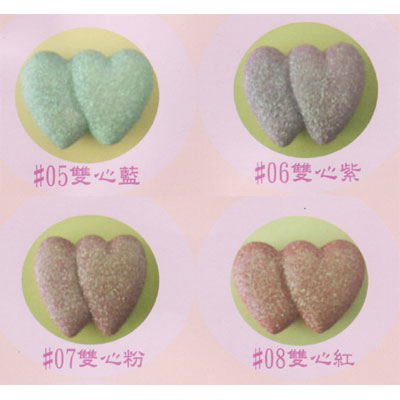 振昌文具 保力龍七彩飾品- 雙心4色 /包