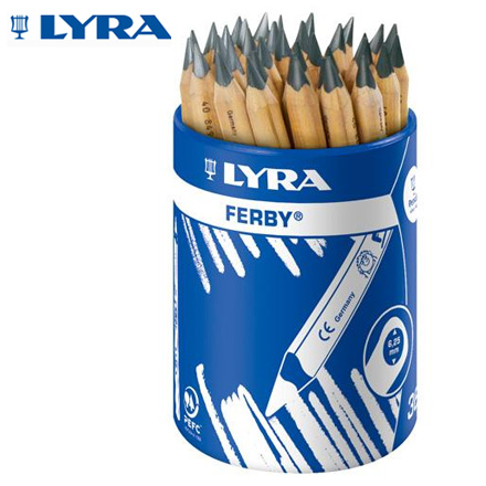 {振昌文具}【請先來電洽詢庫存】【德國LYRA】兒童三角原木鉛筆(12cm) 36入 / 筒