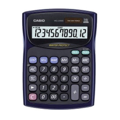 {振昌文具} CASIO 卡西歐 WD-220MS-BU 防水防塵計算機 / 台