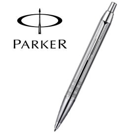 【即日起至8/8，買筆送筆芯x1支】Parker 派克 經典高尚系列原子筆 / 亮鉻格紋  P0905700 
