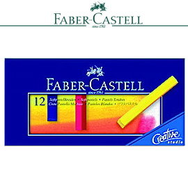 Faber-Castell 輝柏 128312  創意工坊粉彩條 長條型12色 / 盒 
