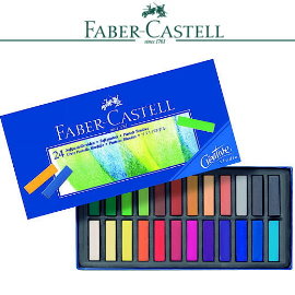 Faber-Castell 輝柏 128224  創意工坊粉彩條  短型24色 / 盒