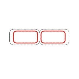 華麗牌WL-1037 紅框自黏標籤紙 (15x50mm) 150張/包